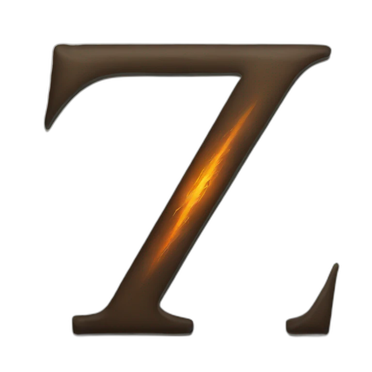 Letter Z with apocalypse theme emoji
