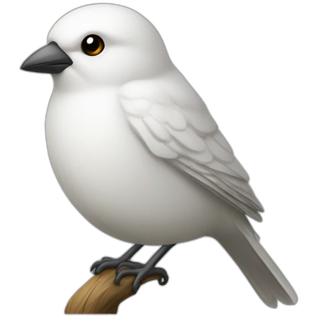 Oiseau blanc de face qui vole  emoji