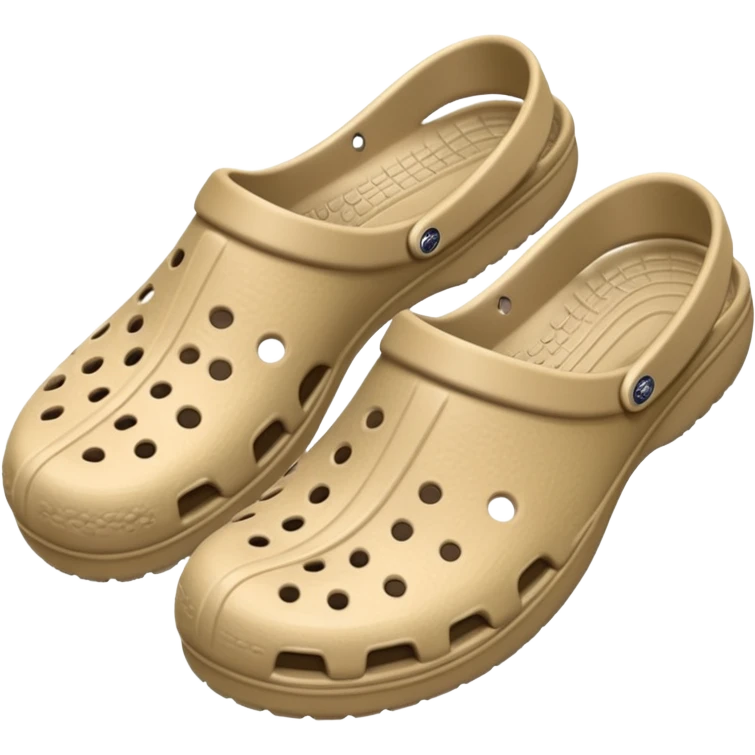 Beige crocs emoji