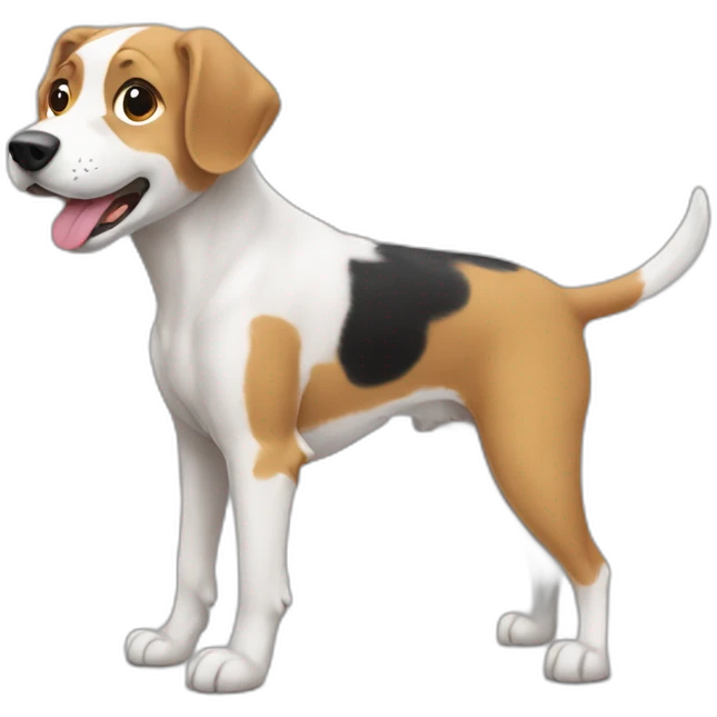 dog clicking image with mouse emoji