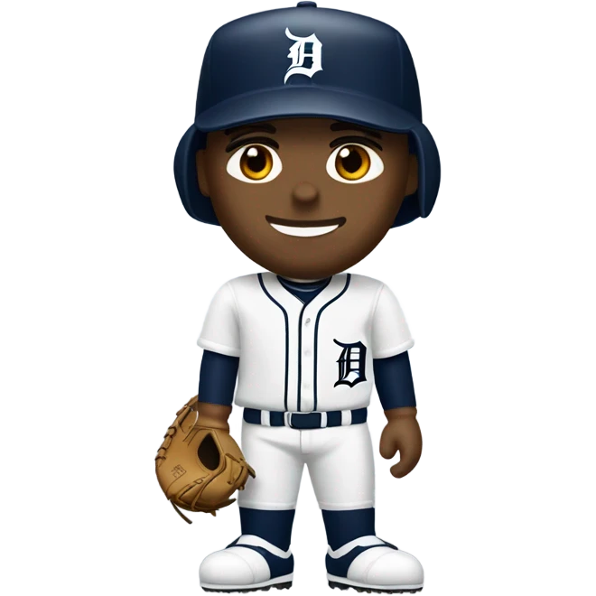 White baseball player Detroit tigers emoji