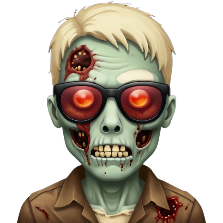zombie with black sunglasses emoji