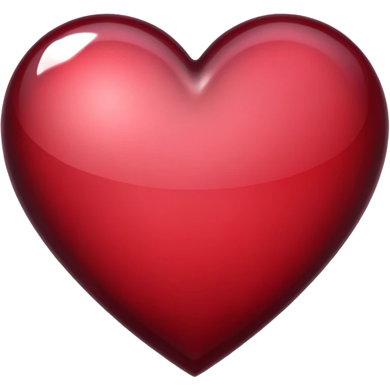 corazón granate  emoji