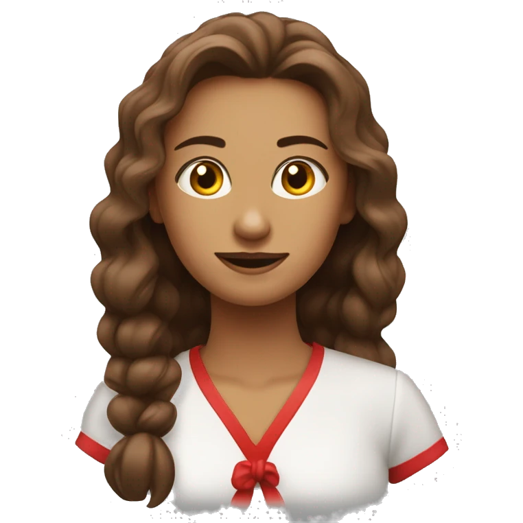девушка светловолосая, с красными губами emoji