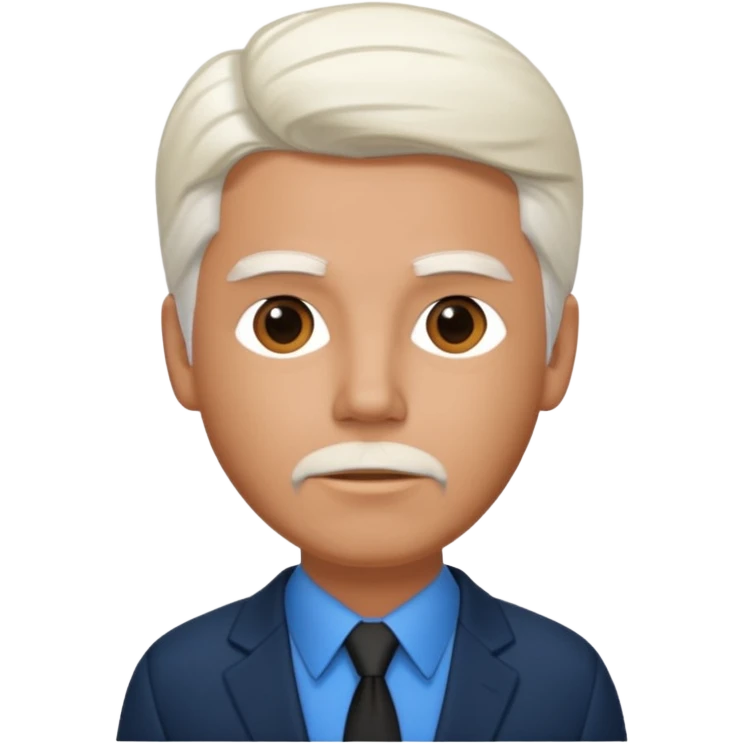 Michael McDonald with blue shirt, black suit jacket emoji