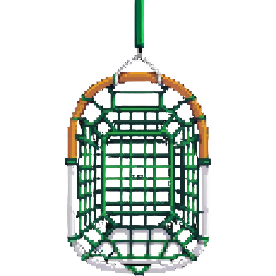 A bug-catching net with a green handle and white mesh net emoji