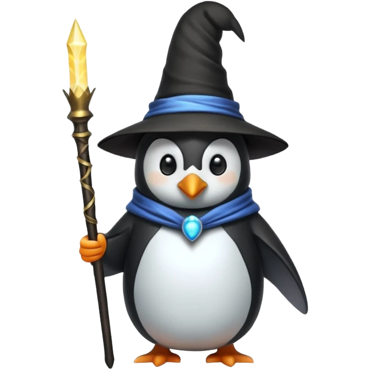 пингвин волшебник emoji