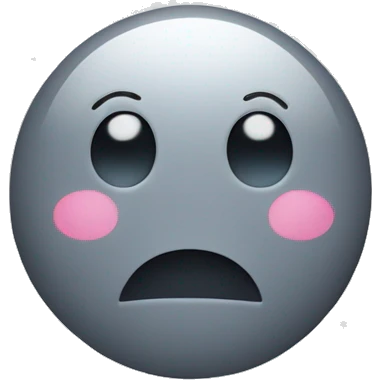 Grey dot with sparkles inside emoji