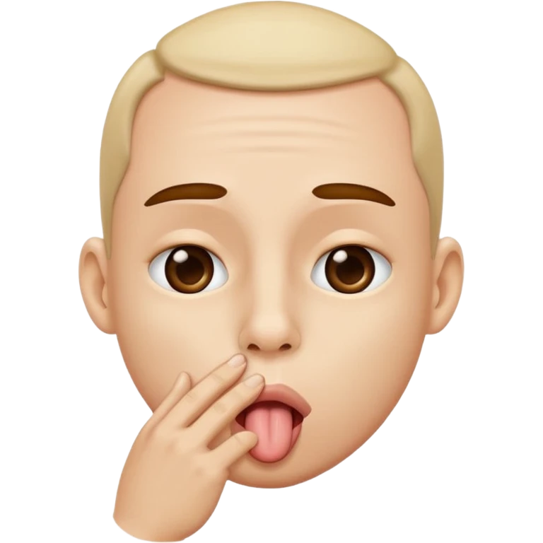 😝 with the tung touching the nose emoji