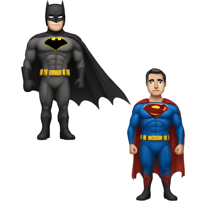 Half Batman, half Superman emoji