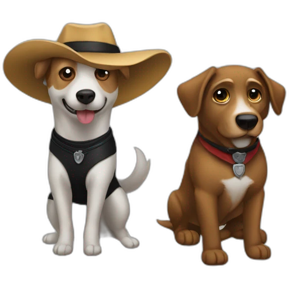 zorro y perro emoji