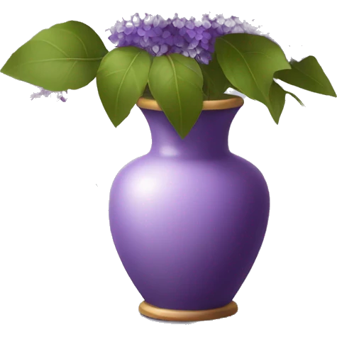 Lilacs in a vase emoji