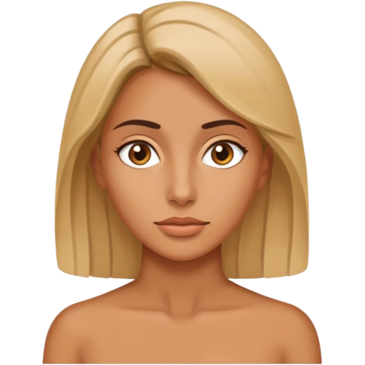 A woman with a pussy with nothing  emoji