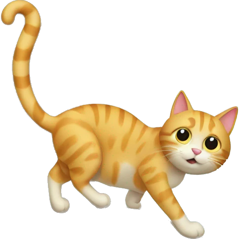 Cat climb a tree emoji
