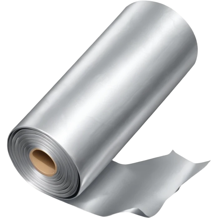 silver foil thin long roll emoji