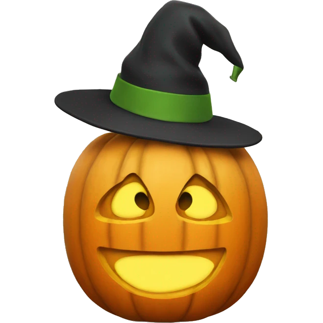 pumpkin partying emoji