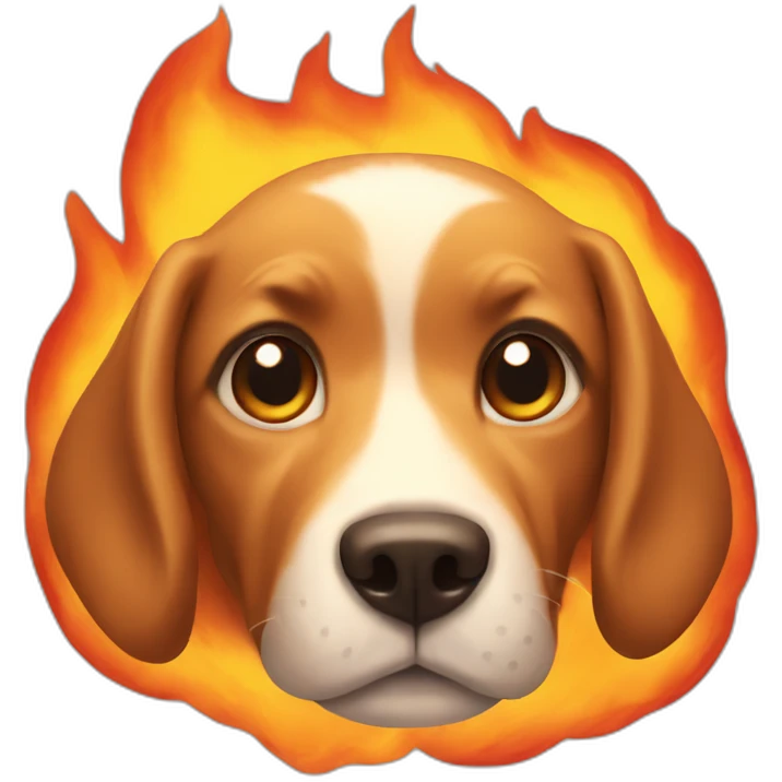 dog-in-fire emoji