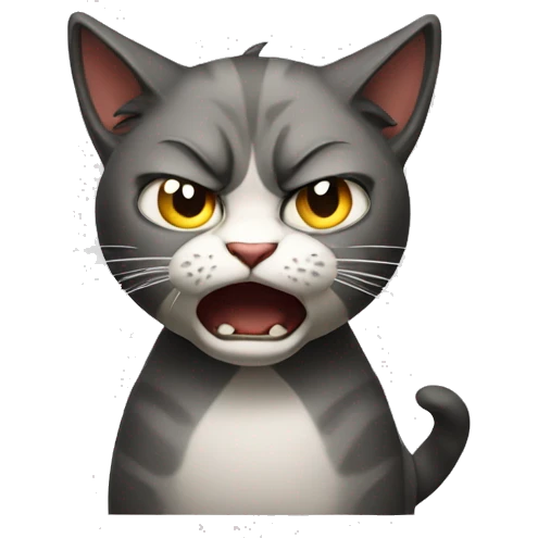 Angry cat emoji