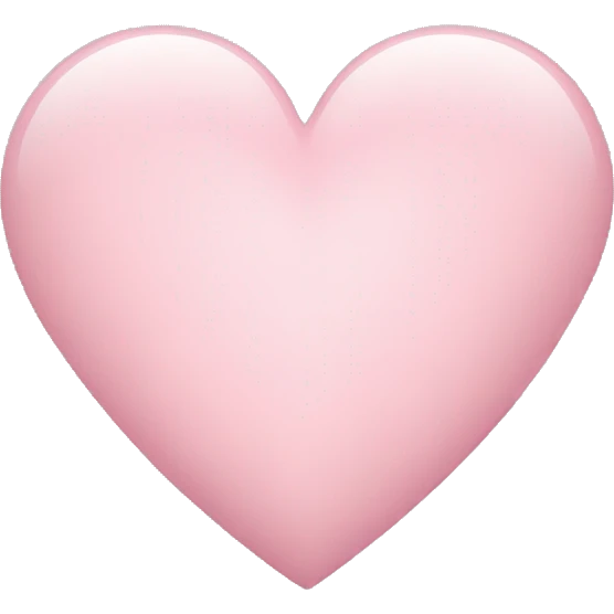 Light pink heart emoji
