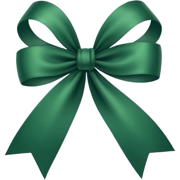 forest green ribbon emoji