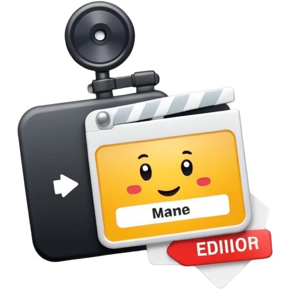 video editor nametag emoji