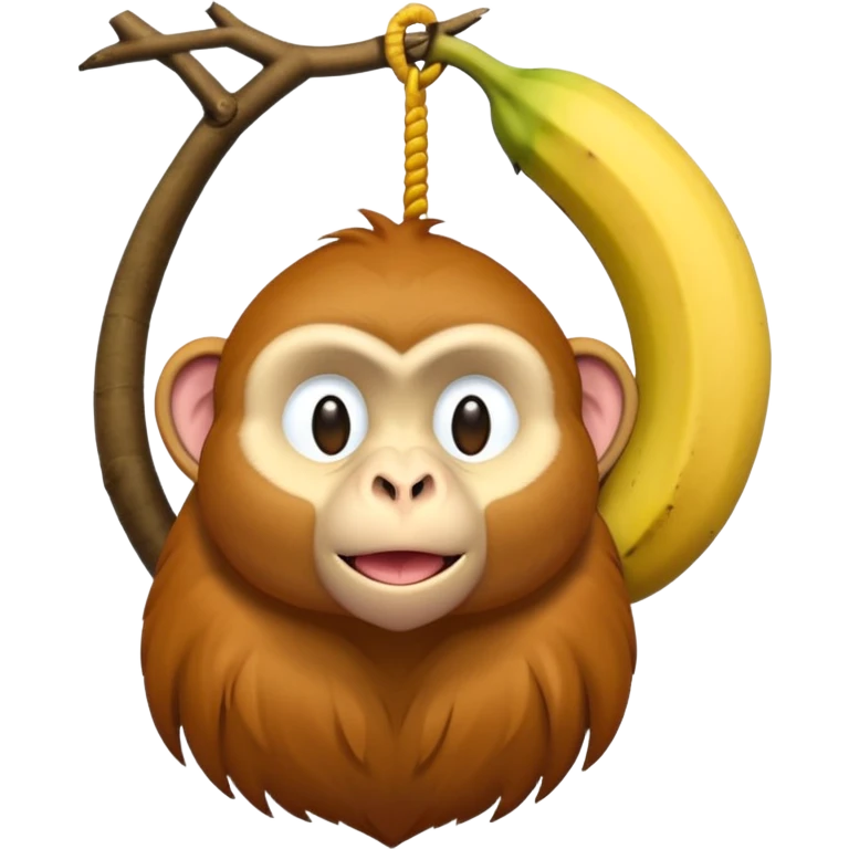 long banana-like dangling nose proboscis monkey emoji