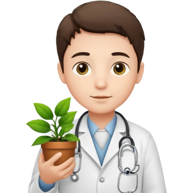 boy doctors Carrying Plants emoji