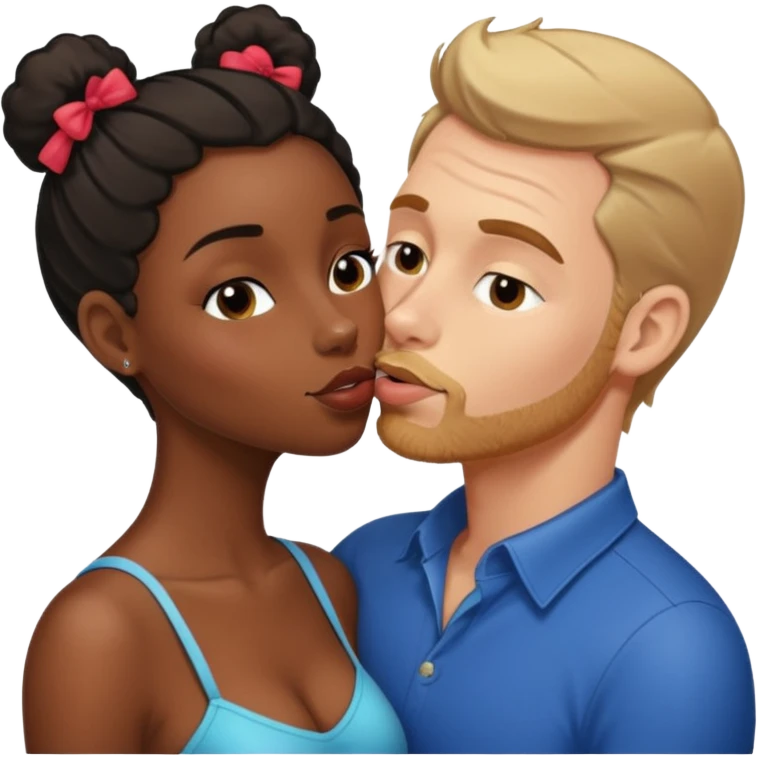 tan white man french fucking his black girlfriend doggystyle  emoji
