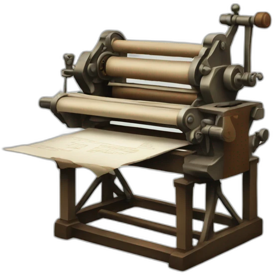 Printing press emoji