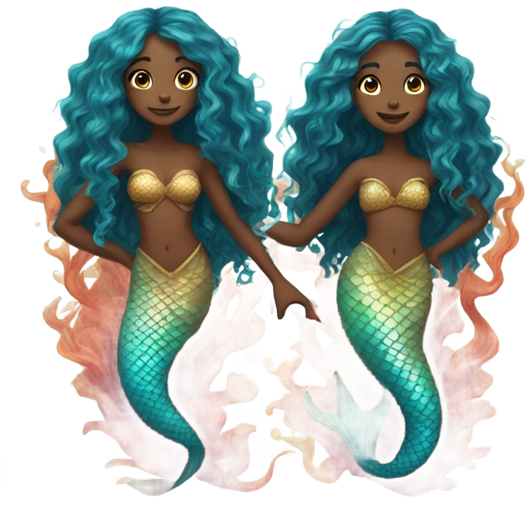 Me and Aviv as mermaids ￼ emoji
