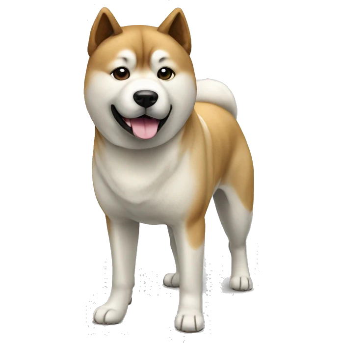 Akita Dog Breed Full Body emoji