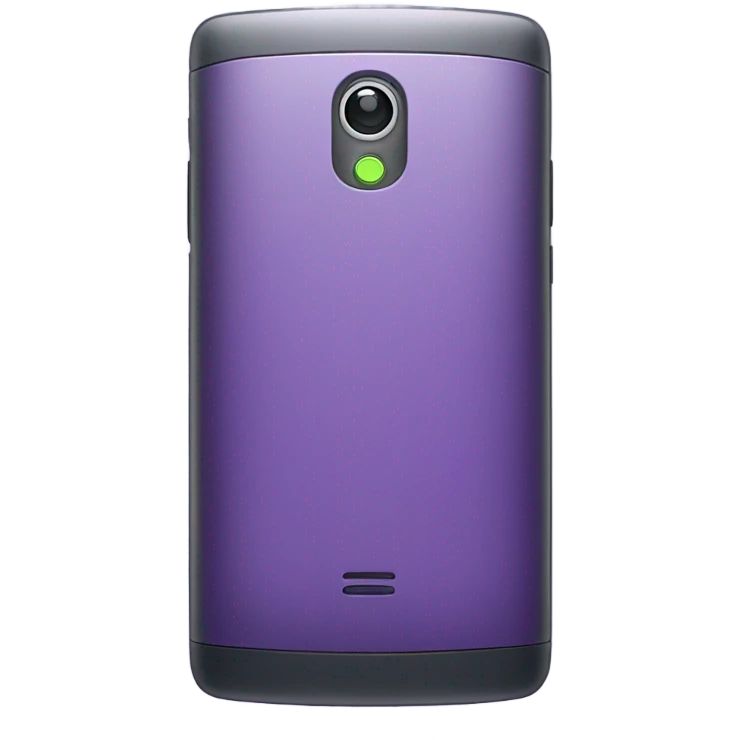 Purple phone emoji