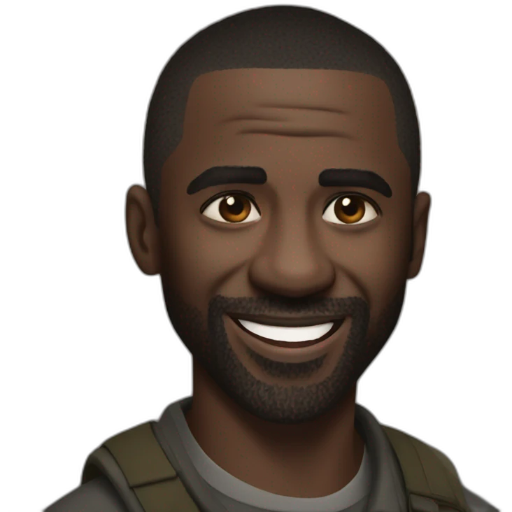Young Idris Elba laugh emoji