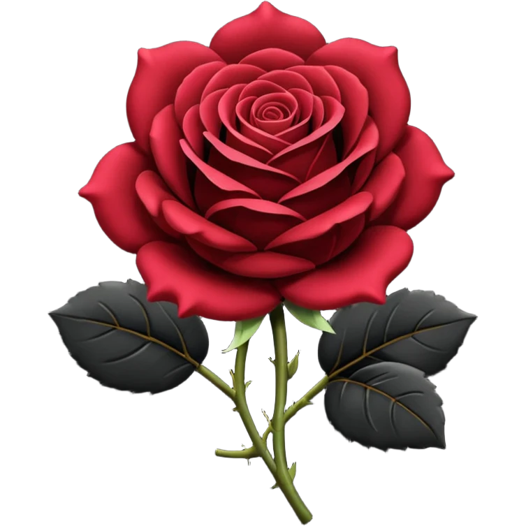 Black rose emoji