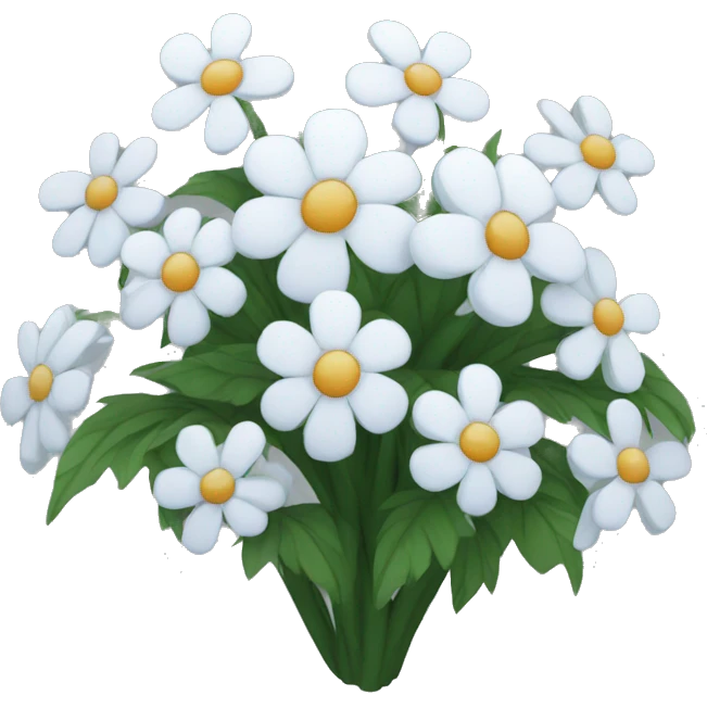 Snowy flowers emoji