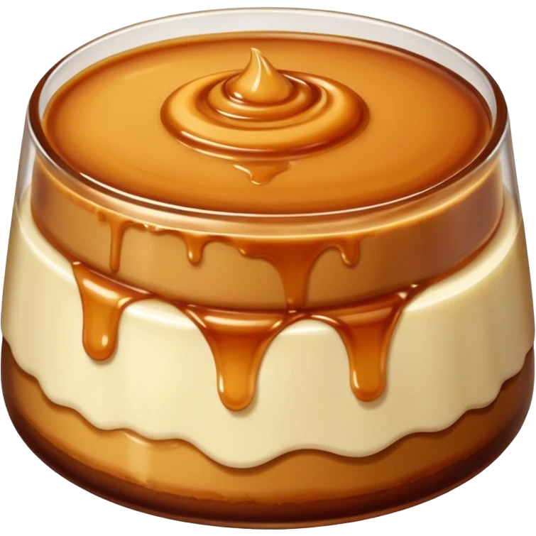 caramel pudding emoji