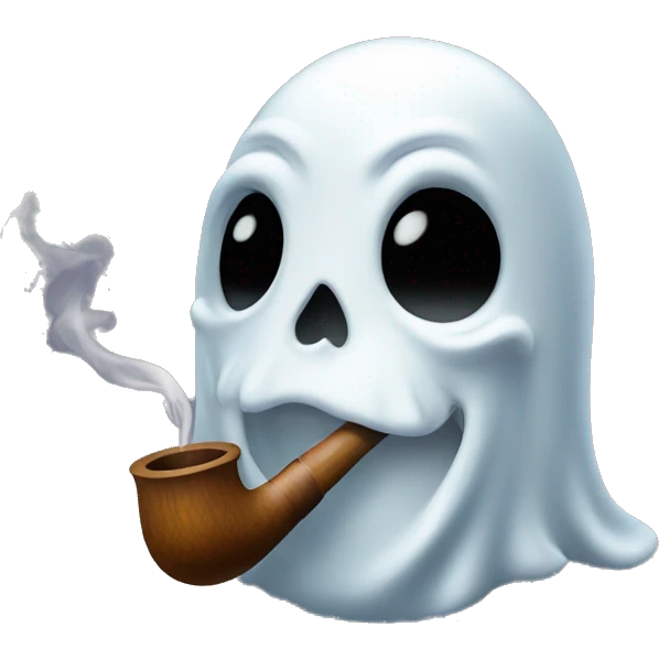 Ghost smoking a pipe emoji