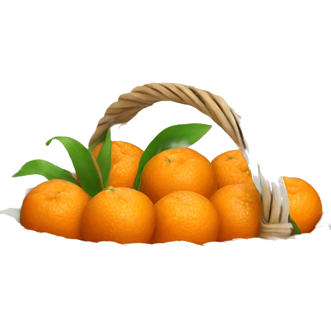 basket of tangerines emoji