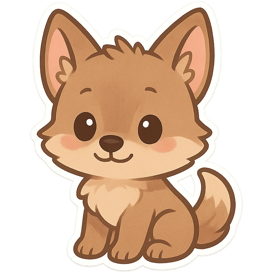 baby coyote emoji