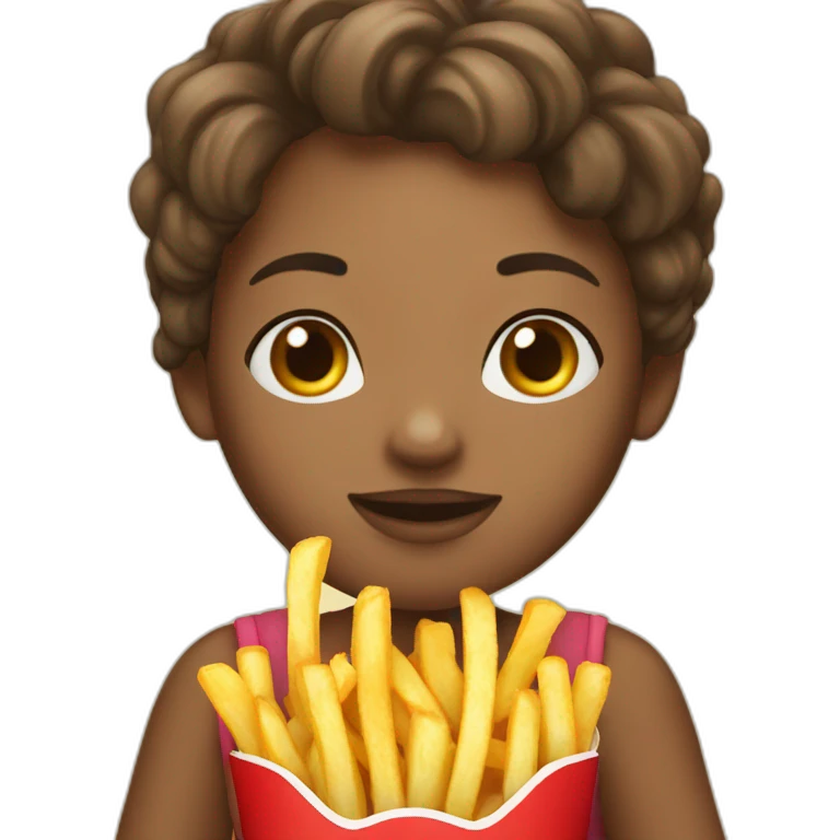 girl-eating-fries emoji