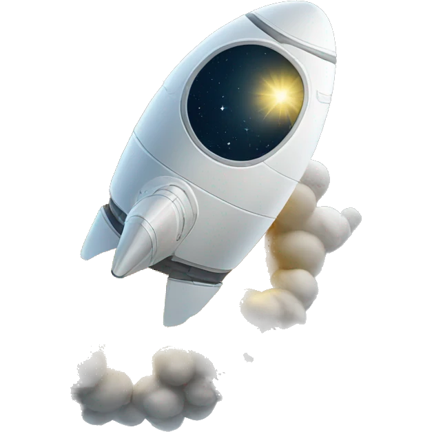 cohete espacial despegando  emoji