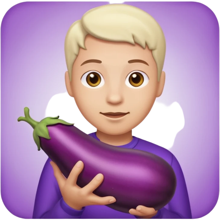 Gene with an eggplant emoji