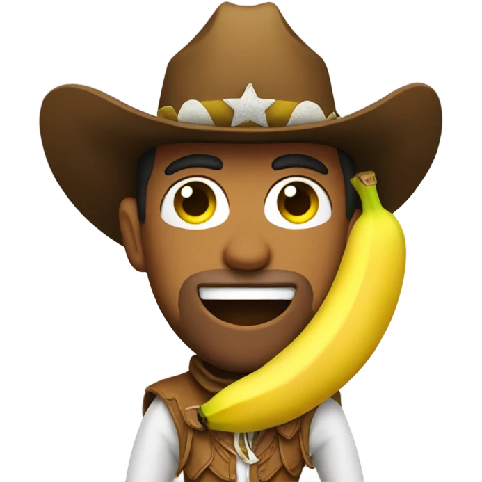 cowboy with banana suit emoji