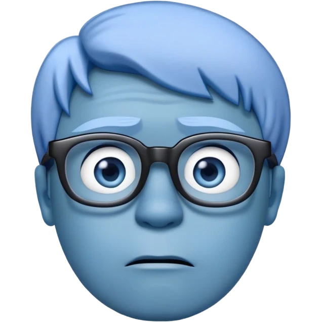Sadness character from Inside Out movie emoji