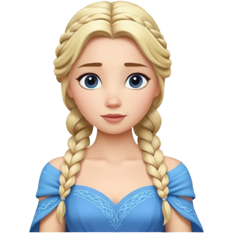 Elsa from the Frozen movie emoji