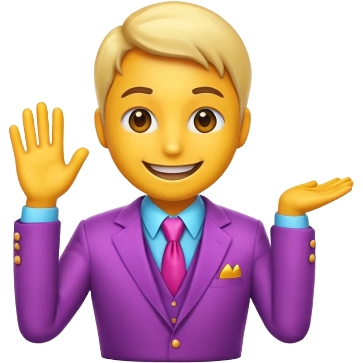 hazme un emoji que ayuda a una empresa a dejar de perder el tiempo y salga un grafica de que va bien el rendimiento emoji