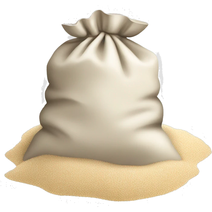 bag of white sand emoji