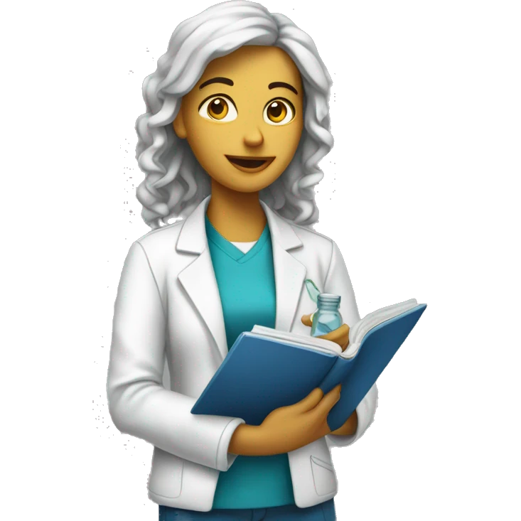Enseignante femme de Physique Chimie emoji