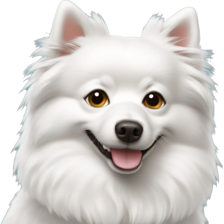 white spitz dog emoji