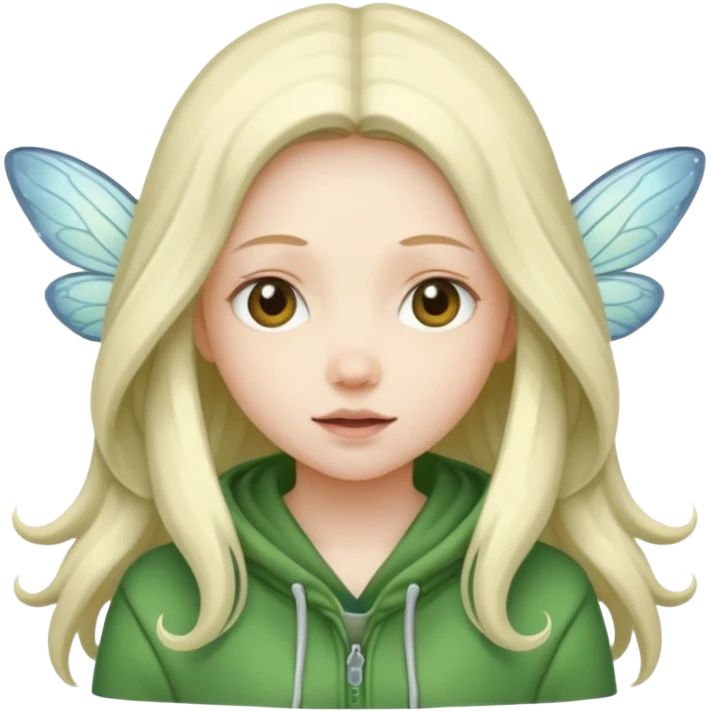 Fairy wearing a hoodie  emoji